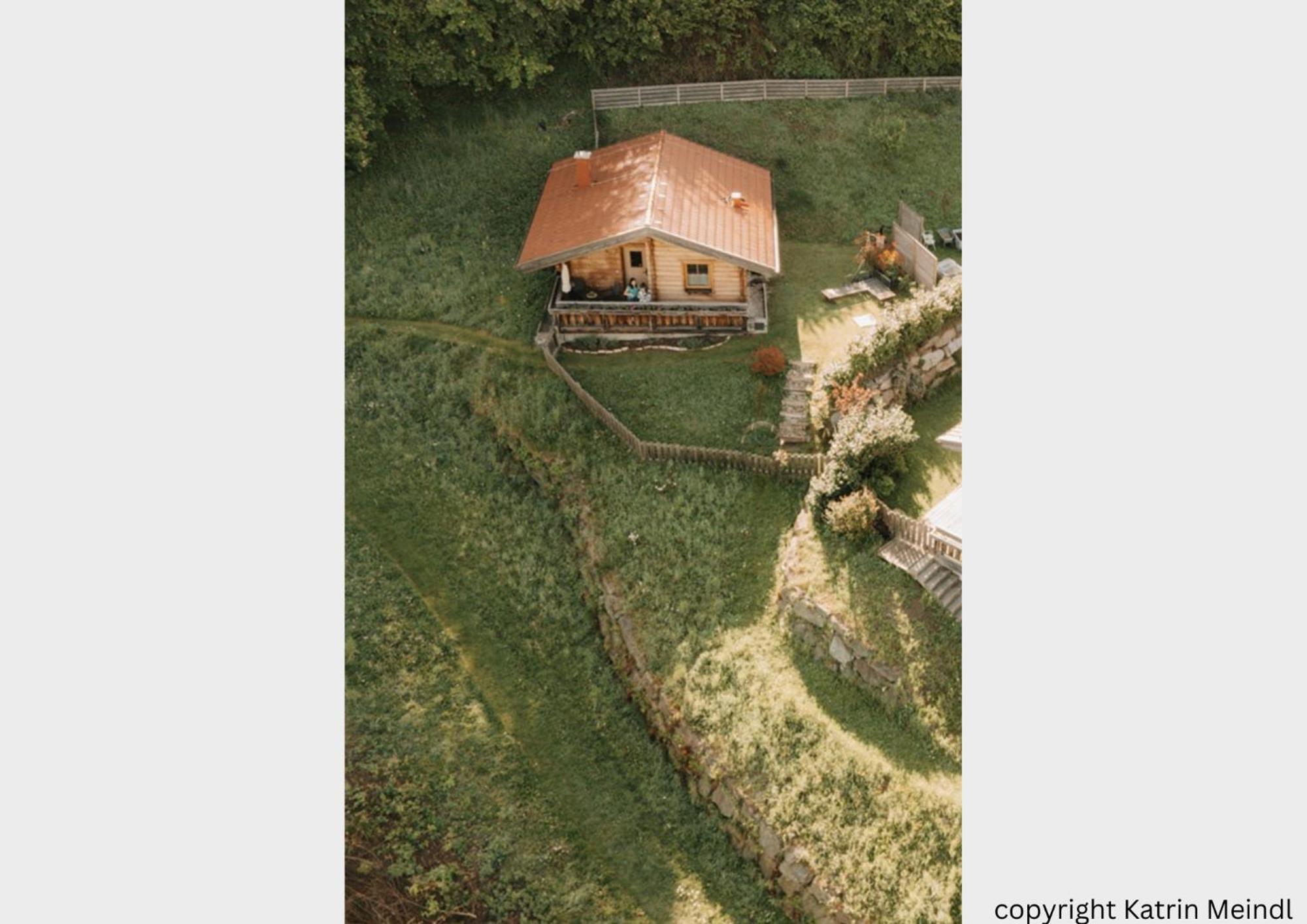 Das Paradieschen Edlitz - Stilvolles Blockhaus Mit Kamin Exterior photo